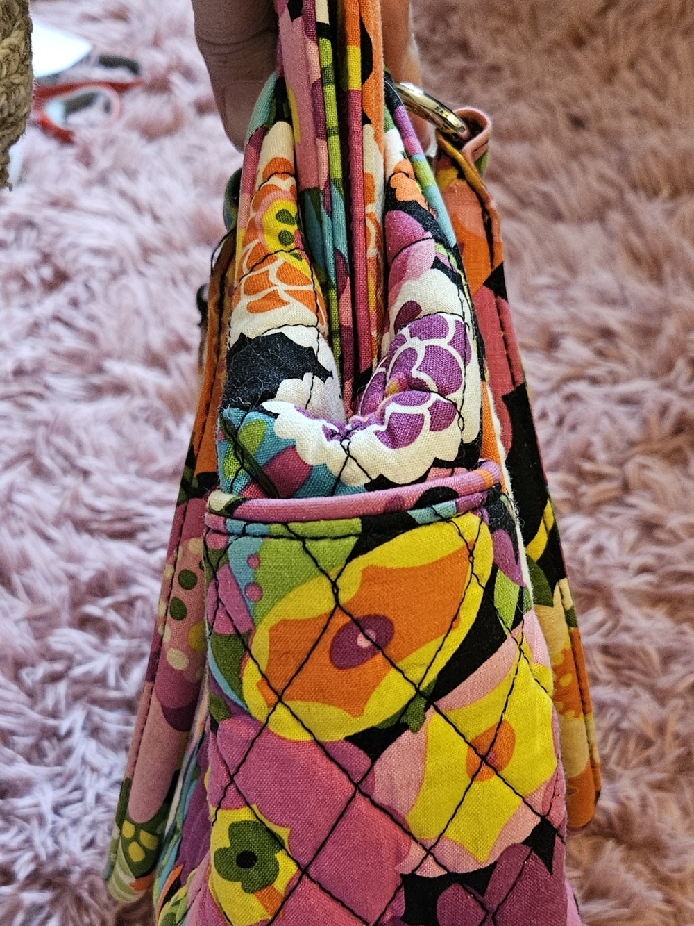 Retired✨️Vera Bradley "Va Va Bloom" Quilted Tote - Picture 10 of 13